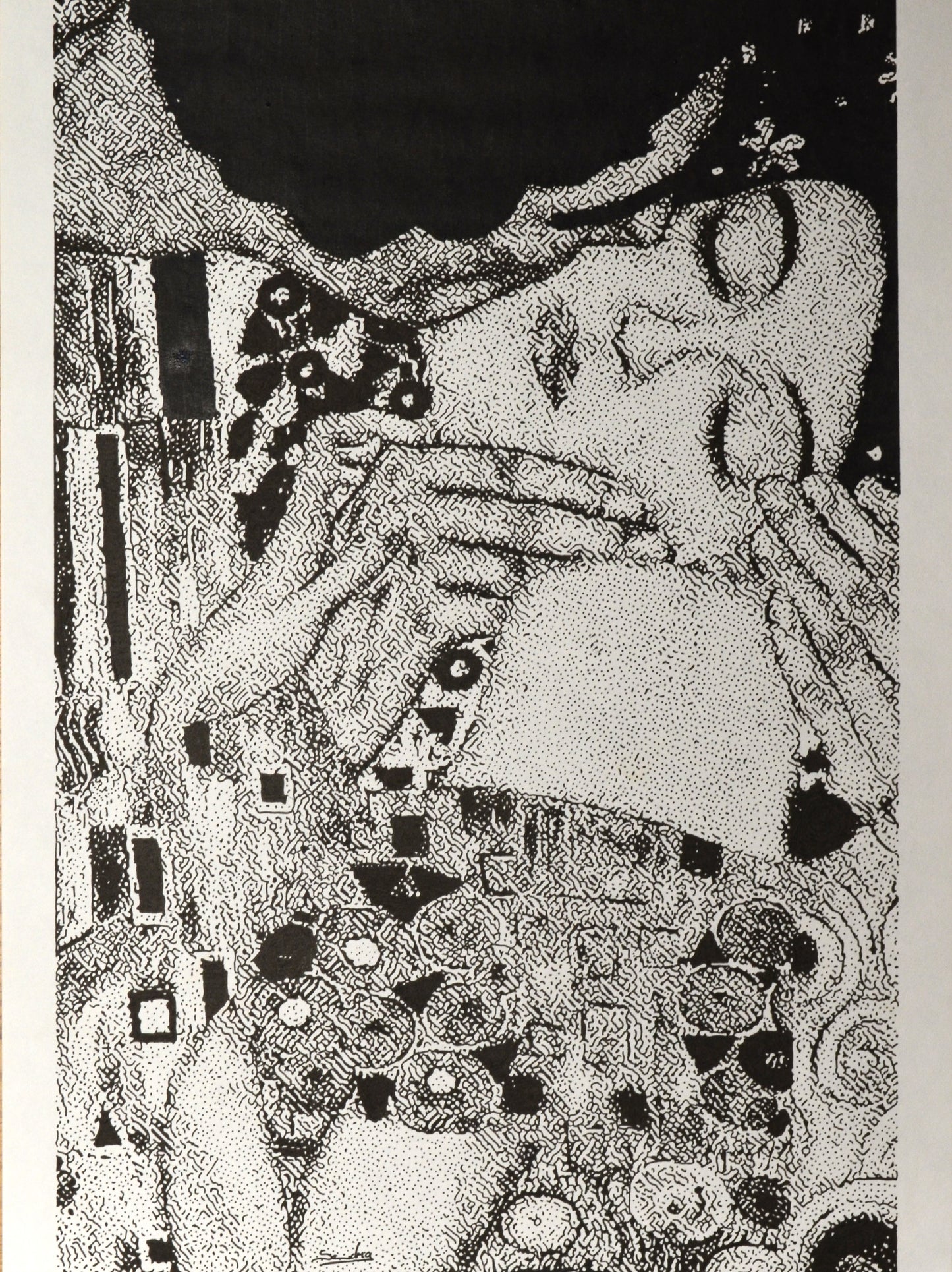 Detail from Gustav Klimt’s Painting “The Kiss”